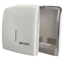 Dispenser de PVC para toallas intercaladas.