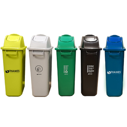 Cesto c/tapa vaiven y manijas 50L