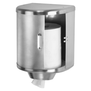 Dispensador premium de toallas en bobina — DT0303CS para baños institucionales