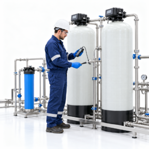 Representación de servicio industrial de tratamiento de agua