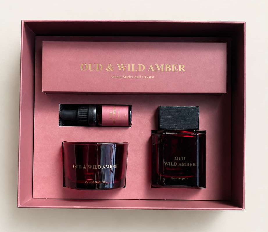 rhie-rf05 Caja Oud & Wild Amber · Aromas Rhié